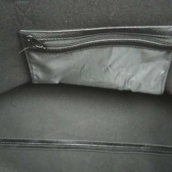 NWT - Bella Russo Black Pebbled Faux Leather Tote - Picture 3 of 3